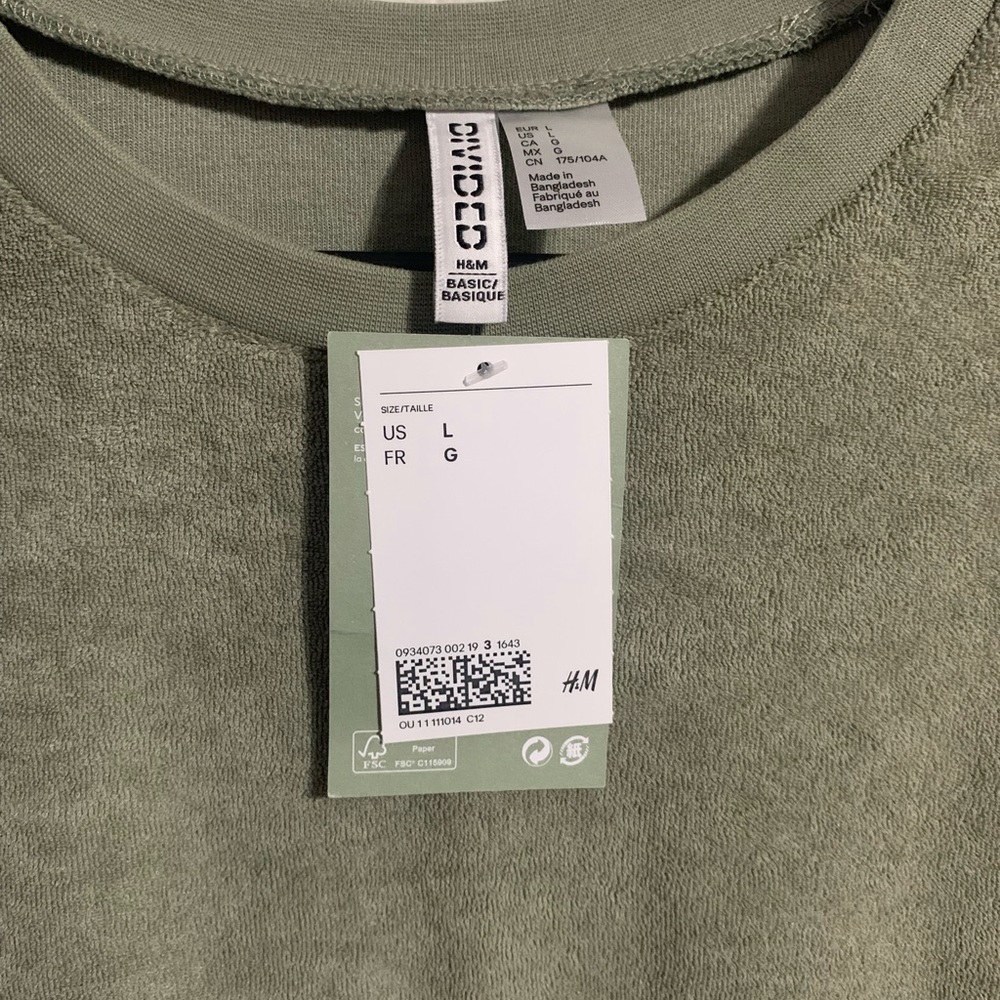 h&m crop top
